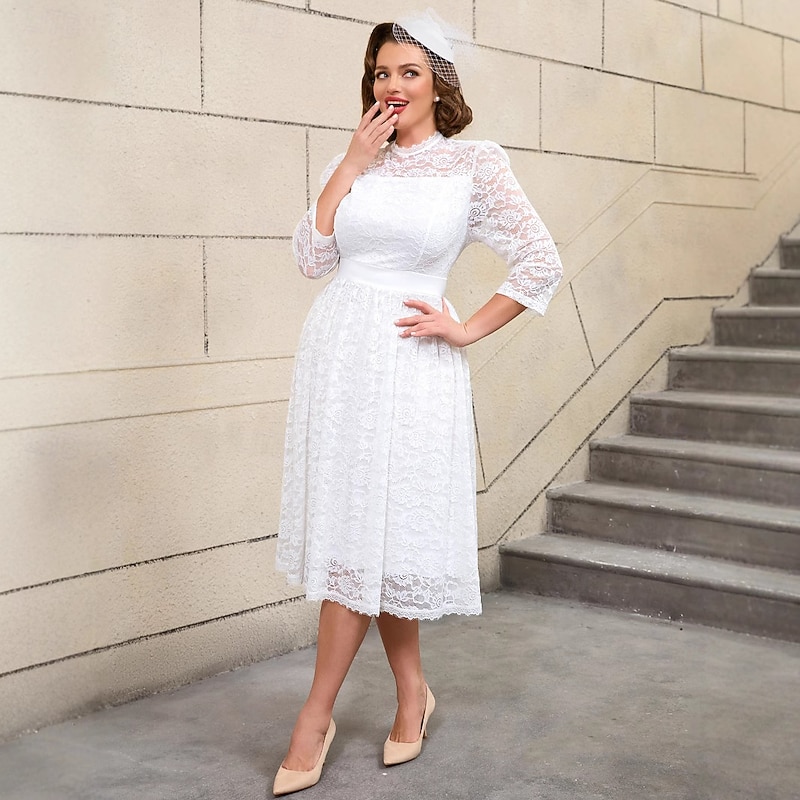 Retro Vintage 1950s Rockabilly Midi A Line Dress Flare Dress Plus Size A-Line Fancy Dress Women's Vacation Homecoming Party & Evening Adults' Dress Spring & Summer4