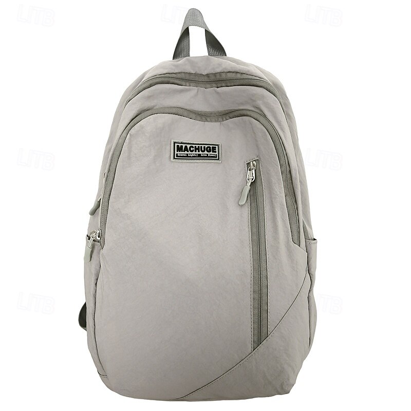 Kid's Backpack School Bag Bookbag Mini Backpack Commuter Backpack School Daily Solid Color Nylon Large Capacity Lightweight Durable Zipper Black Green Beige4