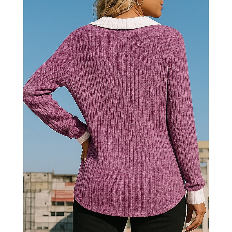 Women's Pullover Sweatshirt Casual Tops Long Sleeve Top Athleisure V Neck Solid Colored Sun Protection Windproof Gym Outdoor Running Sportswear Activewear Black Pink Red2