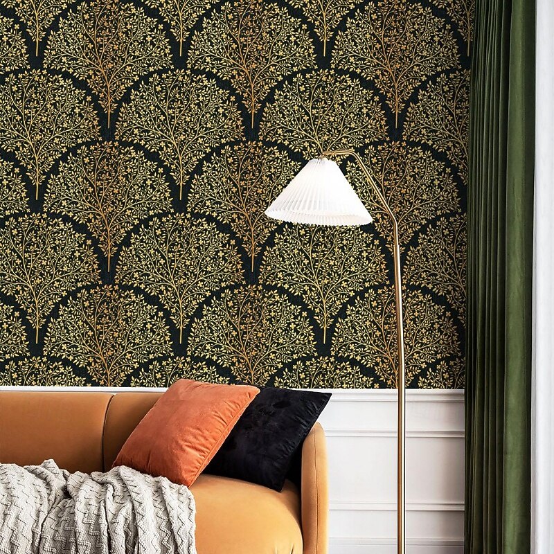 Wallpaper 3D European Pastoral Style Waterproof Wall Mural, 950 x 53 cm (374" x 20.9"), Modern Minimalist Peel and Stick Wallpaper for Dining Room, Hotel, Living Room Accent Wall2