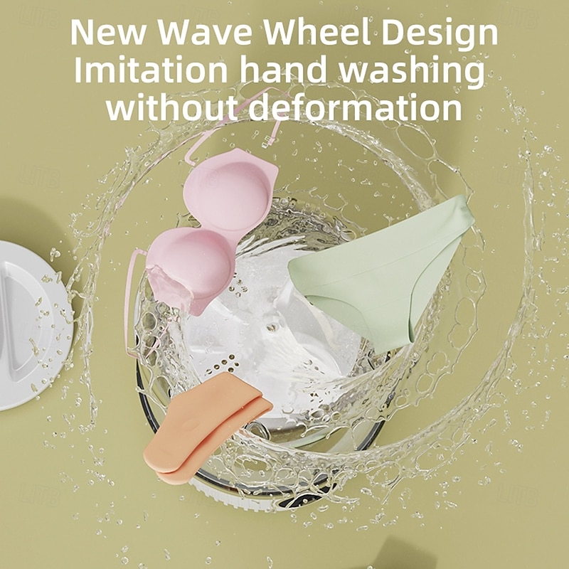 Portable Automatic Washing Machine No Need To Plug in No Need To Assemble 3000mAh Ultra Strong Battery Life Can Be Used about 15 Times After Charging for 2 Hours Suitable for Business Travel Fam3