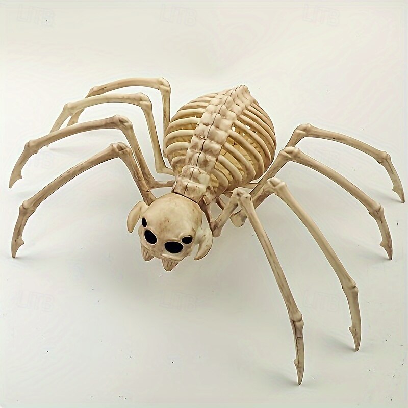 Giant Halloween Spider Skeleton Decoration - Perfect for Haunted House Pranks & Festive Home Decor No Power Needed4
