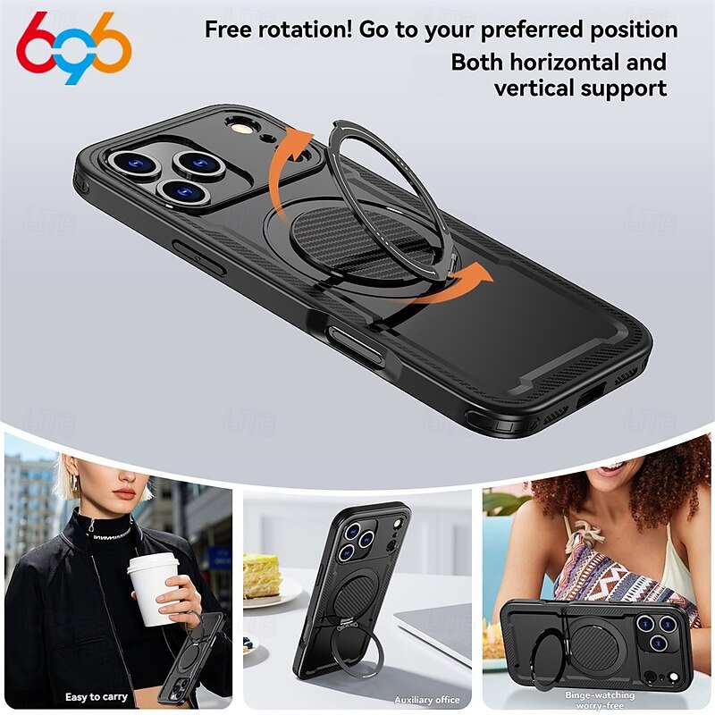 Phone Case For iPhone 17 Pro Max 17 Air 16 15 14 Pro Max 15 14 Pro Max 13 12 Pro Max Mini Bumper Frame for Women Girl Kickstand Shockproof TPU Acrylic PC3