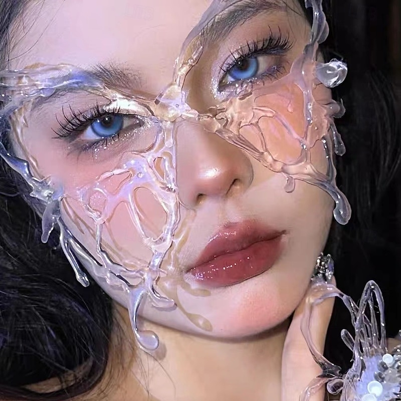 3D Print Butterfly Mask Fantasy Half Face Mask Elf Style Adults' Women's Halloween Carnival Performance Party Masquerade Easy Halloween Costumes Dress Up