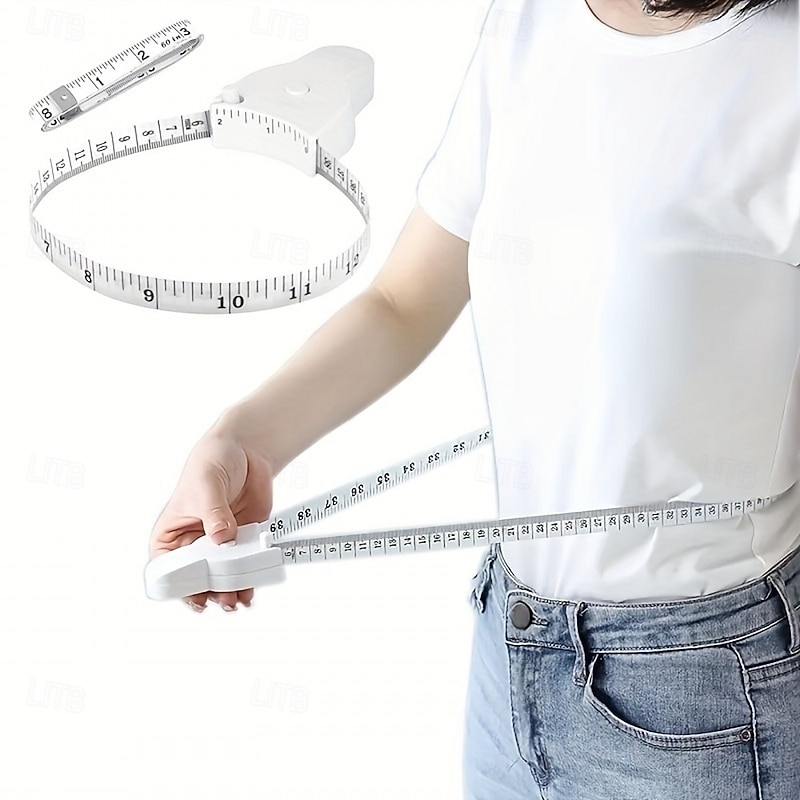 Portable Automatic Telescopic Tape Measure Body Waist Circumference Sewing Tailor Dressmaking Measure Ruler Meter Film For Waist Chest Legs