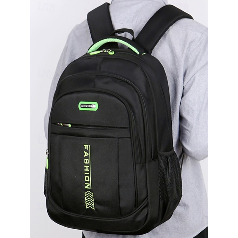 Men's Waterproof School Backpack - Durable, scratch-resistant laptop bag with multi-compartment storage and sporty design for classes, travel or everyday use