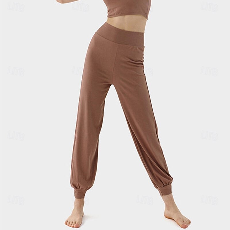 Figure Skating Pants Pure Color Women's Performance Training Theme Party Nylon Spandex