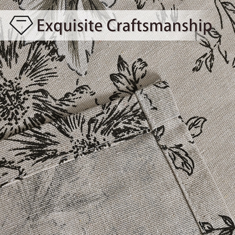 Curtain Drapes Printed Grommet Top Short Curtains  Blackout, Sunscreen Kitchen & Room Divider Drapes4