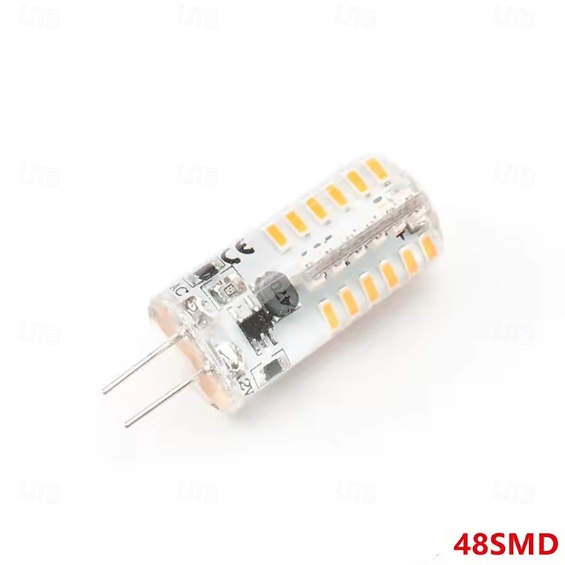 10Pcs Dimmable G4 Led Bulb 2W 3W DC12V 3014SMD Silicone Lamp Warm white/White l 360 Degree Angle LED Light4