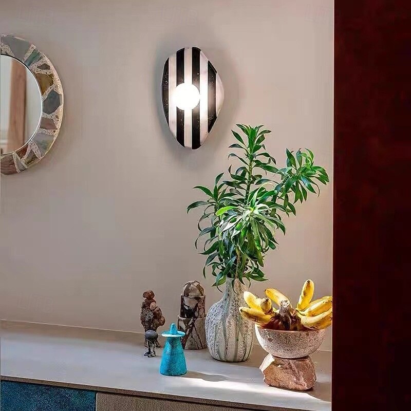 LED Wall Sconces Galss Stone Wall Lamps Wall Sconces Bedroom Shops Cafes Wall Light 110-240V2