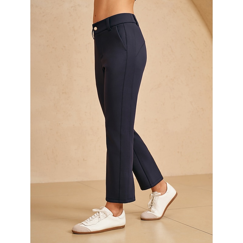 Women's Golf Pants Navy Blue Bottoms Ladies Golf Attire Clothes Outfits Wear Apparel