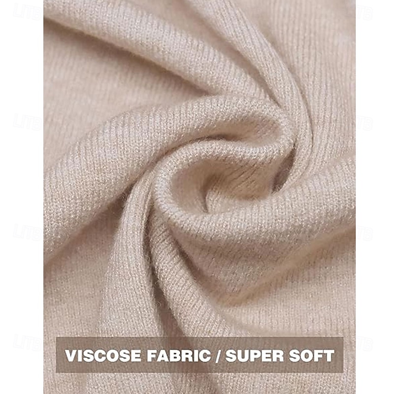 Women Capri Poncho Sweater Slimming Fit Cropped Versatile Shawl Soft Knit Wraps Cowl Neck Short Tops4