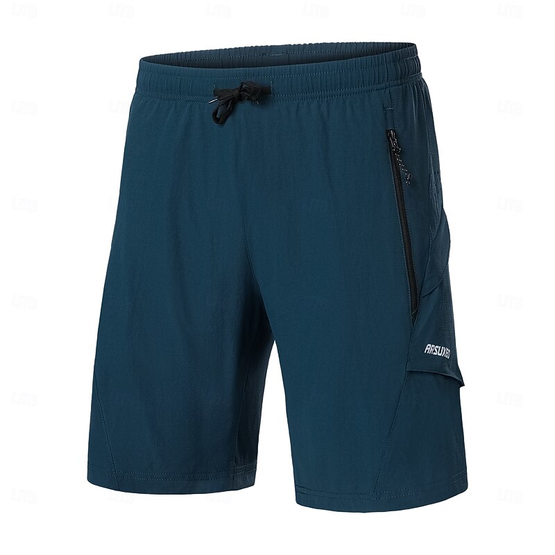 Arsuxeo Men's Solid Color Cycling Pants Cycling MTB Shorts Cycling Shorts Bike Baggy Shorts Padded Shorts / Chamois Form Fit Mountain Bike MTB Road Bike Cycling Sports Reduces Chafing Reflective Trim