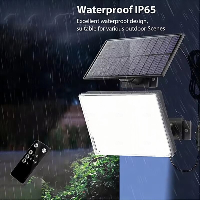 LED Solar Street Outdoor Lights 3 Lighting Modes Wireless Solar Motion Sensor Waterproof Wall Lamp Solar Powered Garden Fence Yard  1PC2