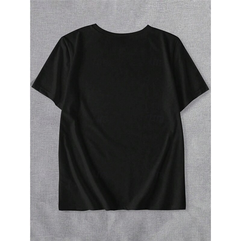 Halloween Women's T shirt Ghost Graphic Vintage Casual Short Sleeve Crew Neck Regular Tops Daily Weekend Print Black Yellow Orange Gold Summer Spring Fall2