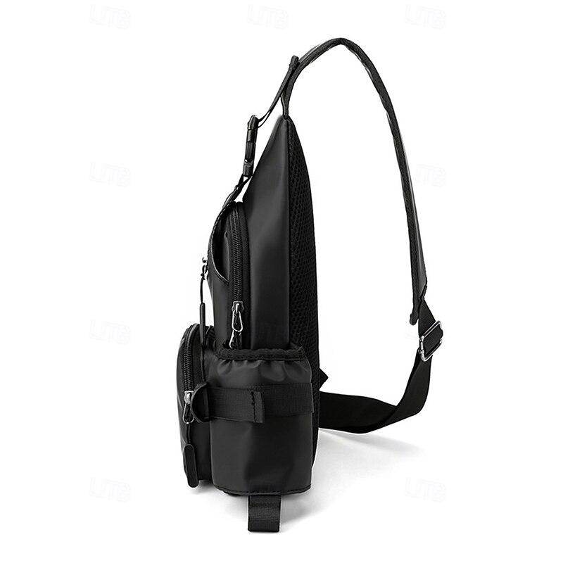Men's Waterproof Crossbody Sling Bag – Lightweight Casual Chest Bag with Multiple Compartments, Adjustable Strap, and Water-Repellent Fabric for Travel, Outdoor and Daily Use4