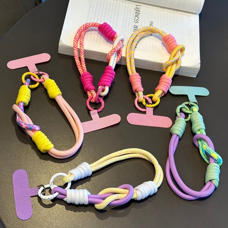 New Fashion Short Colorful Hanging Rope Handheld Wrist Rope Hanging Water Cup Outdoor Anti Loss Artifact Hanging Rope2