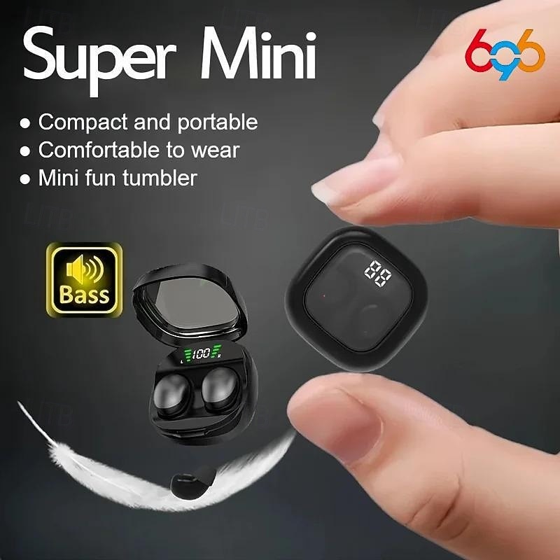696 MINI01 True Wireless Headphones TWS Earbuds In Ear Bluetooth 5.3 Stereo Surround sound Built-in Mic for Apple Samsung Huawei Xiaomi MI  Gym Workout Skiing Camping / Hiking Office Business Car