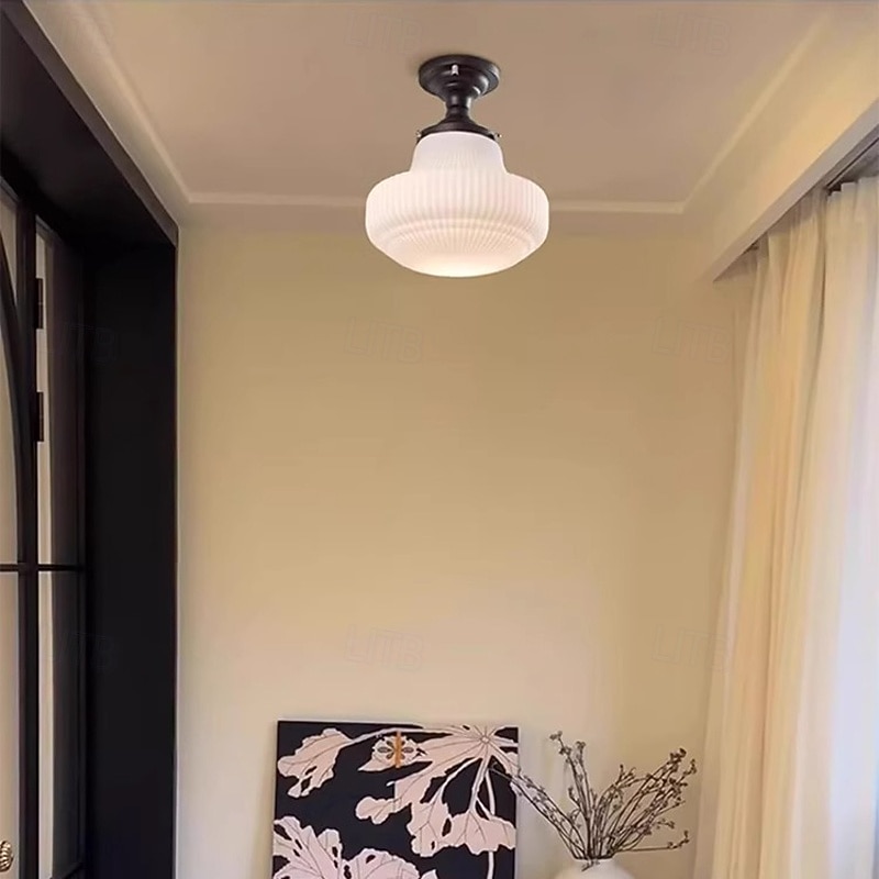 Aisle Ceiling Lamp Glass Ceiling Lamp Ceiling Chandelier Semi Flush Mount Ceiling Light Fixture 110-240V3