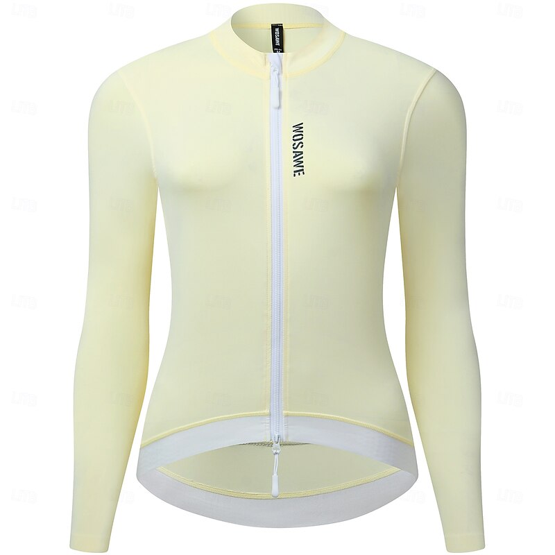 WOSAWE spring and summer women's cycling jersey long sleeve comfortable breathable sports slimming top long sleeveBE249,BE2993