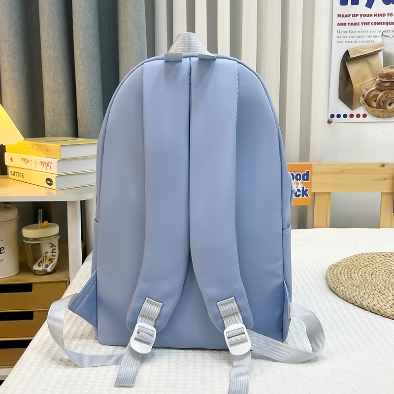 Back to School 4-Piece Black Backpack Set for Girls – Capybara Cartoon School Bag with Tote, Pencil Case & Pouches – Cute & Durable Student Bookbag Kit4