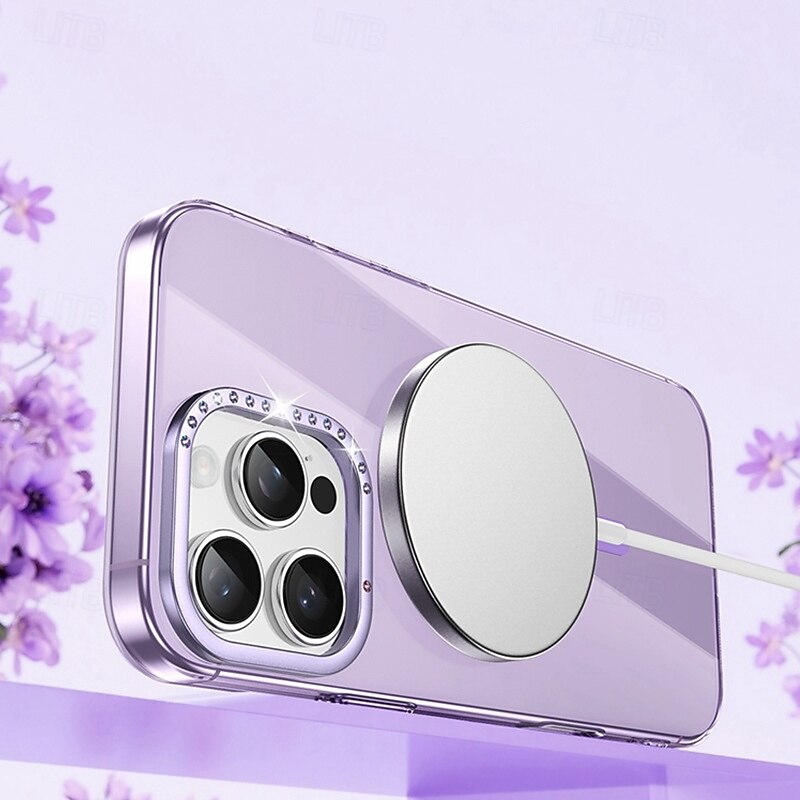 Phone Case For iPhone 16 15 14 Pro Max Back Cover with Stand Holder Magnetic Support Wireless Charging Retro PC3