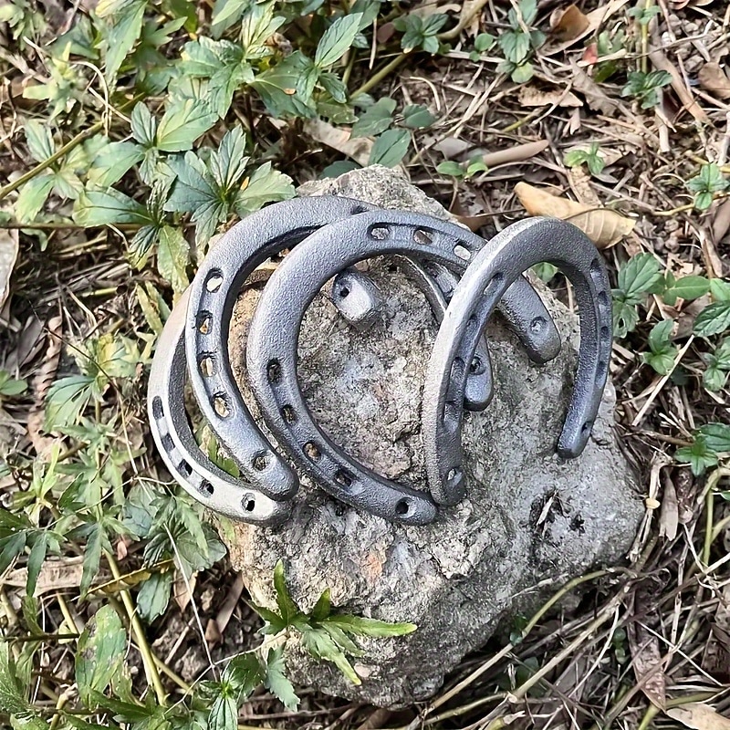 Premium Cast Iron Horseshoe for Horse Hoof Care - Durable Lightweight & Easy to Install4