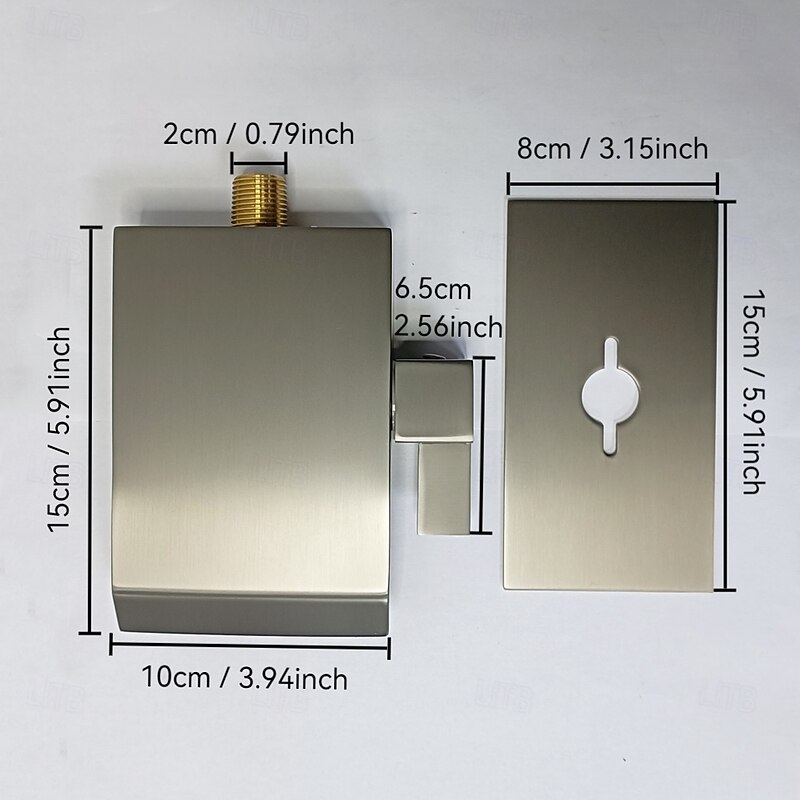 Bathroom Sink Faucet - Wall Mount / Waterfall Nickel Brushed / Electroplated Wall Mounted Wall mountedBath Taps4