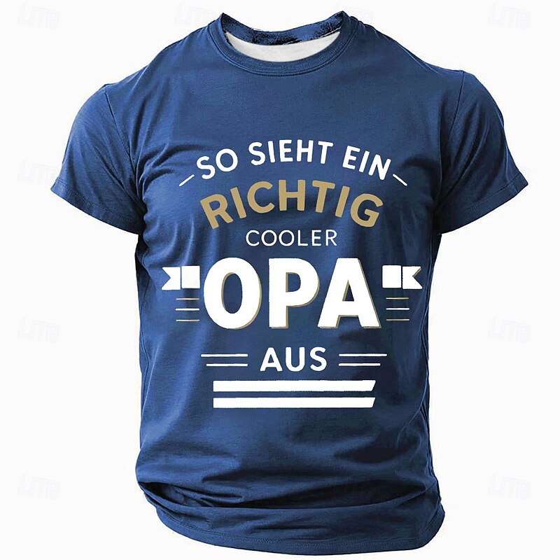 Men's Short Sleeve Graphic T-Shirt for Grandpa | 'That's What A Really Cool Grandpa Looks Like' Quote Tee4