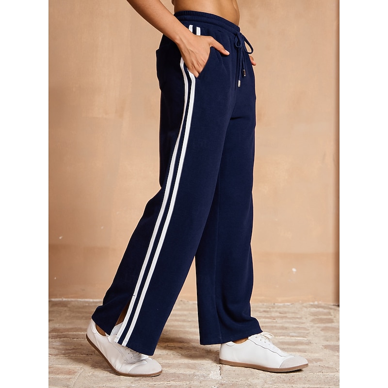 Women's Golf Pants Navy Blue Pants / Trousers Ladies Golf Attire Clothes Outfits Wear Apparel