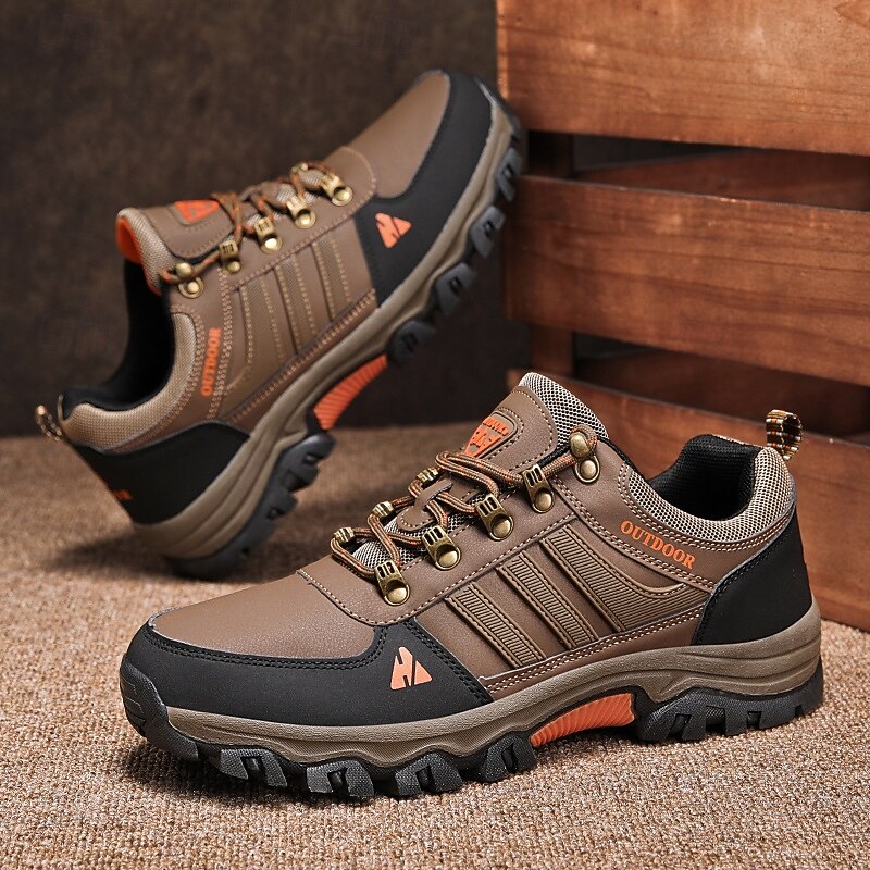 Men's Outdoor Hiking Shoes with Rugged Tread, Breathable Trail Sneakers for Walking, Camping & Wilderness Travel2