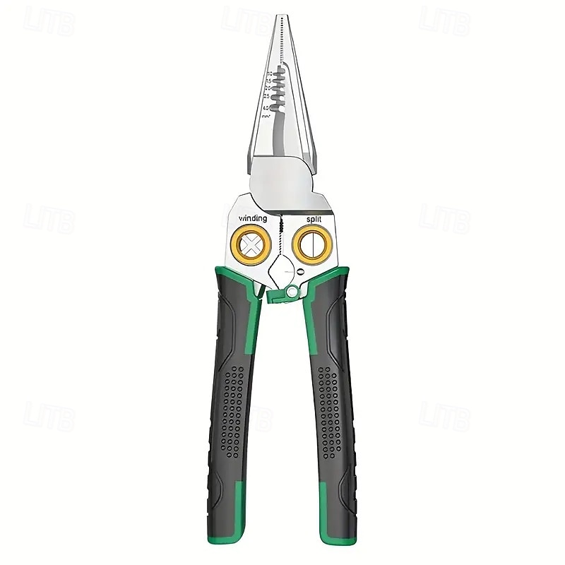 7 in 1 Multi-Functional Wire Stripper Scissor Multi-Functional Pliers with Needle Nose, Cutting, Crimping, and Stripping Blades for Wire Stripping & Crimping Tool2