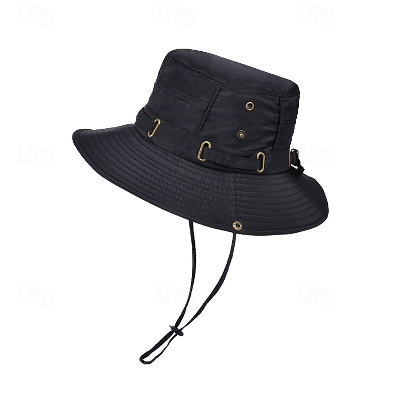 Fisherman Hat Hiking Hat Camping Hat Quick Dry Comfortable Breathable Summer Spring Autumn / Fall Drawstring Men's Women's Fishing Activity3