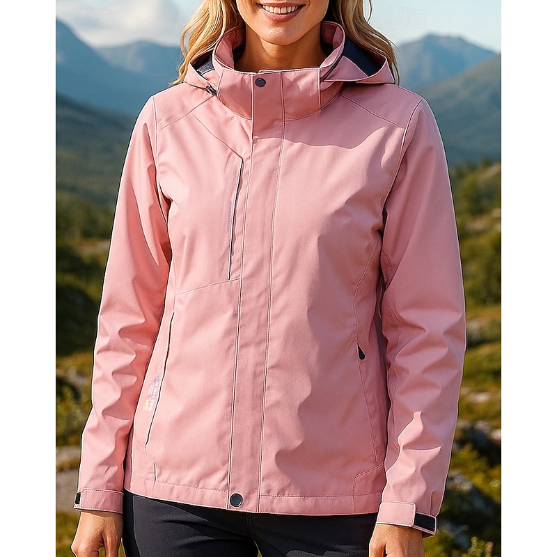 Women's Softshell Jacket Hiking Jacket Hardshell Jacket Outdoor Waterproof Windproof Hiking Outfits Hiking Clothes Spring Autumn / Fall Top Hunting Camping / Hiking / Caving Traveling Solid Color