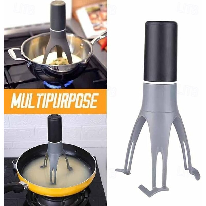 Kitchen Cooking Automatic Stirrer Plastic Triangular Egg Beater Mini Semi-Automatic Cream Whisk for Baking Food Mixing Tool Handheld Stirring Device for Kitchen Use2