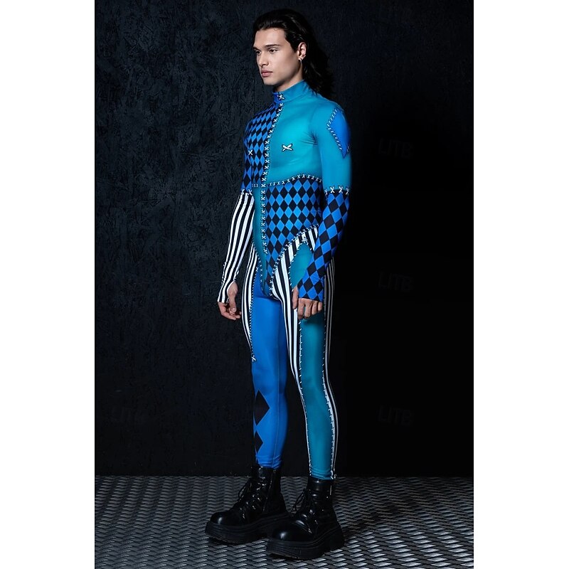 Joker Clown Halloween Bodysuit Full Body Catsuit Scary Costume Kid's Adults' Men's Women's Boys' Halloween Carnival Day of the Dead Performance Party Club Easy Halloween Costumes Dress Up2