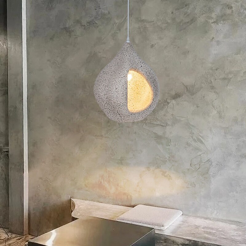 Polystyrene Pendant Light, Vintage Country 1 Light LED, 48cm Height, Warm White White Light, E26 E27, Adjustable Chain3