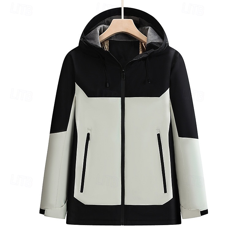 Women's Softshell Jacket Hiking Jacket Outdoor Waterproof Windproof Hiking Outfits Hiking Clothes Winter Autumn / Fall Top Camping / Hiking / Caving Running Patchwork Army Green Blue Khaki3