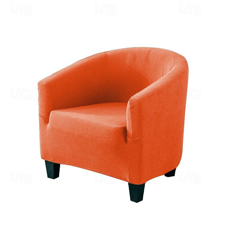 Club Chair Cover Tub Armchairs Chair Cover Polar Fleece Single Sofa Covers Stretch Couch Slipcovers for Living Room Furniture Protector3