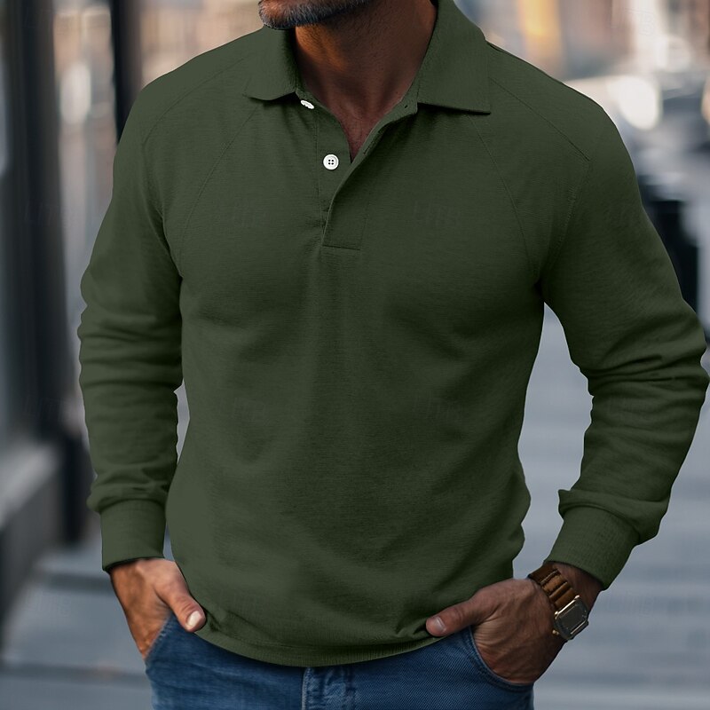 Men's Sweatshirt Button Up Hoodie Black White Green Khaki Gray Lapel Plain Patchwork Sports & Outdoor Casual Daily Streetwear Cool Designer Spring &  Fall Clothing Apparel Hoodies Sweatshirts  Long3