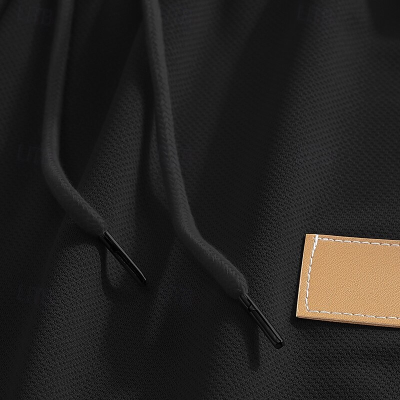 Men's Sweatpants Joggers Trousers Straight Leg Sweatpants Running Pants Elastic Waist Drawstring Front Pocket Plain Comfort Full Length Outdoor Casual Daily Fashion Streetwear Black White3