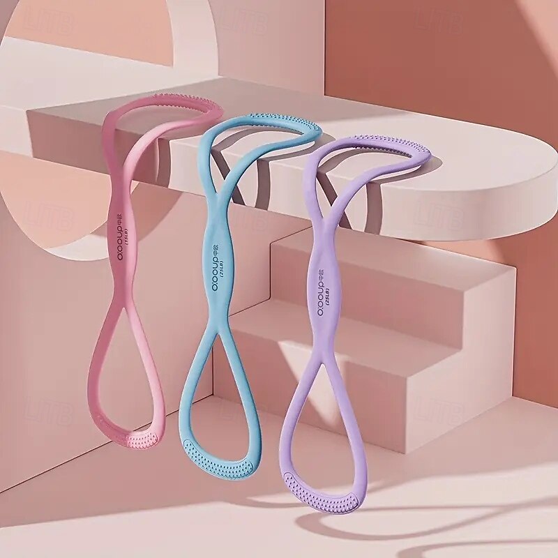 25LB/35LB Yoga Resistance Band Stretch Fitness Band Figure 8 Exercise Bands Versatile 8-Shaped Pull-Up Assist for Shoulder Mobility & Back Development2