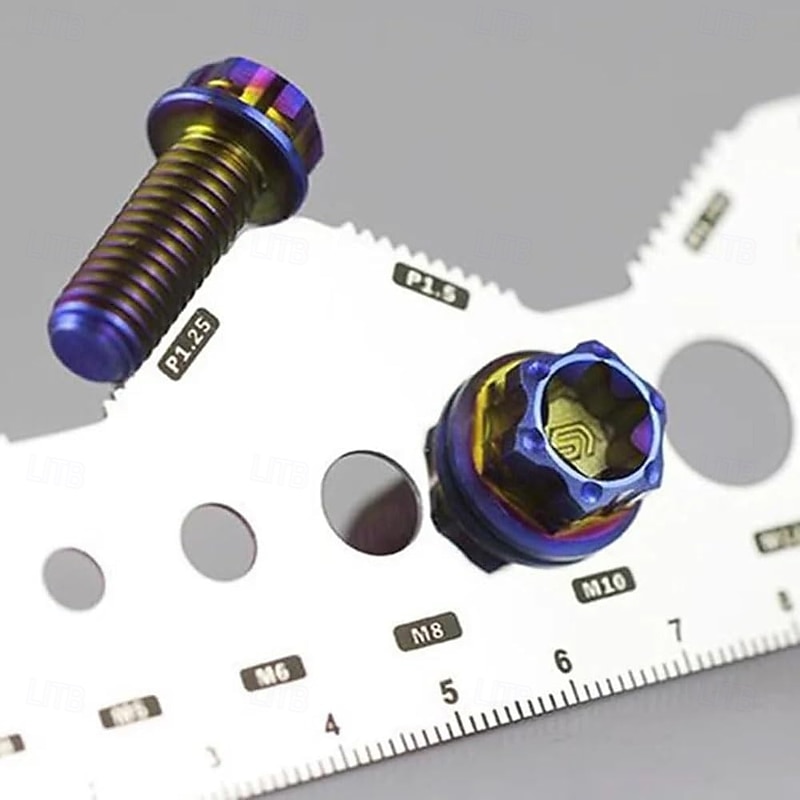 Stainless Steel Double-Sided Bolt Gauge Card, Portable Highly Precise Bolt Size-it Gauge, Bolt Size Finder, Quickly and Accurately Identify Bolt Thread and Screw Sizes3