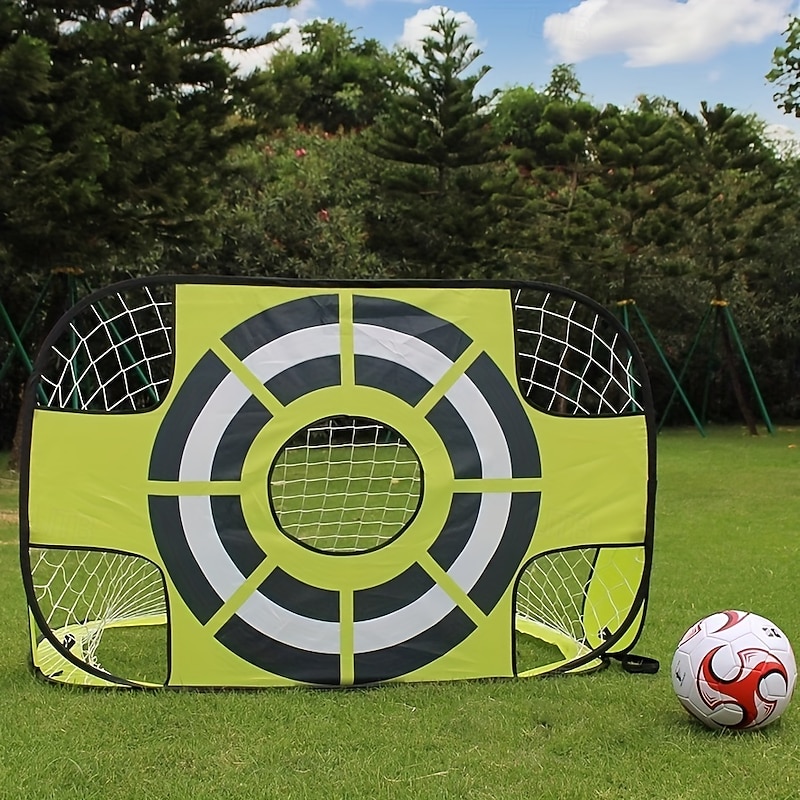 Portable Pop-Up Indoor/Outdoor Shooting Target Foldable Super Shot Sports Lawn Yard Football Training Goal One Piece