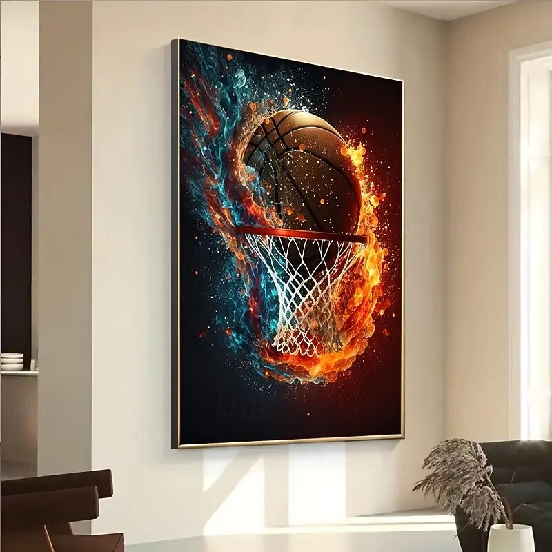 Modern basketball! Canvas art poster frameless perfect for bedroom and living room decoration sporty