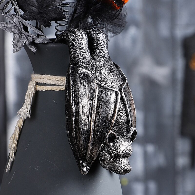 Halloween Bat Ornament Resin Vampire Bat Wall Hanging Decoration for Halloween Party Home Door Garden Decor Spooky Festival Prop Unique Hanging Ornament Gift3