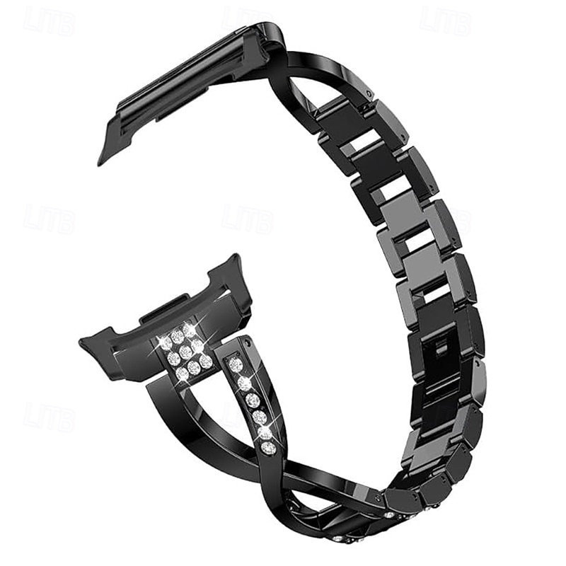 Watch Band for Samsung Galaxy Watch 8 40/44mm Watch 8 Classic 46mm Watch Ultra 47mm Stainless Steel Replacement  Strap Glitter Bling Diamond Jewelry Bracelet Wristband2