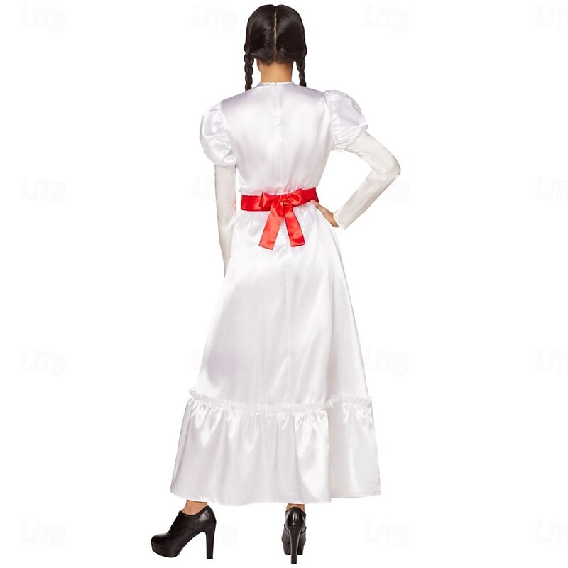 Annabelle Scary Doll Halloween Dress Cosplay Adults' Women's Halloween Carnival Performance Party Easy Halloween Costumes Dress Up3