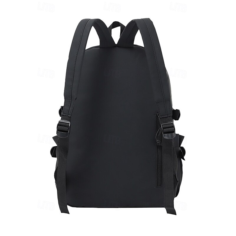 Waterproof Large Capacity Teen Backpack with Plush Monkey Keychain – Multi-Pocket Travel School Bag for Boys and Girls, Casual Style for Daily Commute, Hiking or Campus Use 6