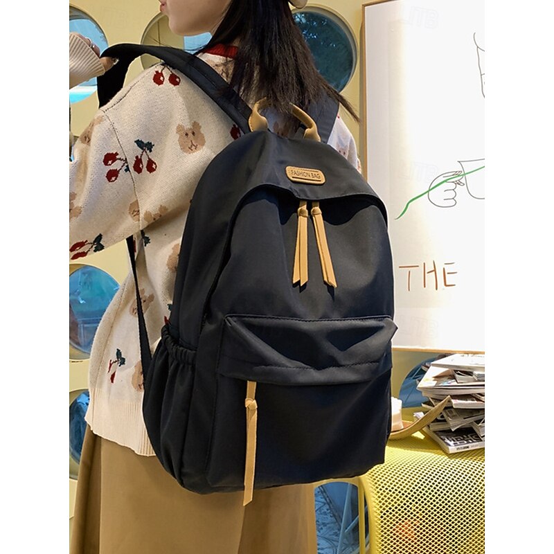 Women's Simple Large Capacity Waterproof Backpack - Simple Lightweight Backpack with Multi-Pocket Storage for College, Travel and Daily Commuting4